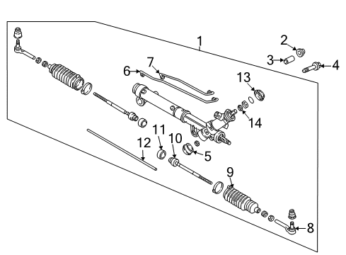 1998 Buick Century Steering Gear Diagram for 26079913