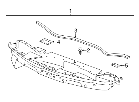 2024 Cadillac XT4 Splash Shields Diagram