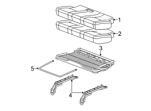 2008 Chevy Equinox Rear Seat Components Diagram 3 - Thumbnail