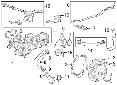 2023 GMC Sierra 1500 Water Pump Diagram 2 - Thumbnail