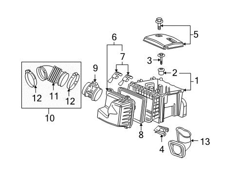 2006 Chevy Uplander Air Intake Diagram