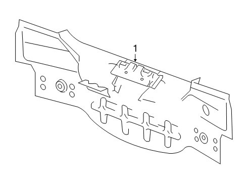 2004 Chevy Malibu Rear Body Panel Diagram for 25863246