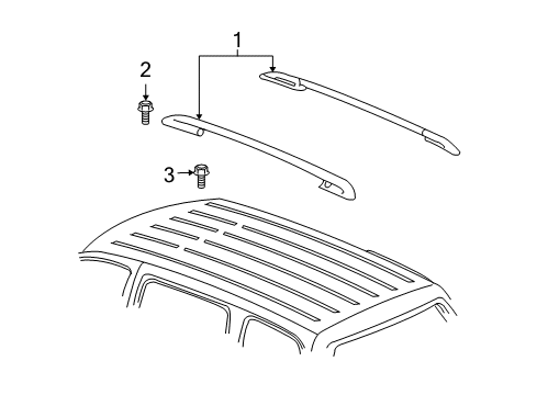 2008 Chevy Uplander Luggage Carrier Diagram 4 - Thumbnail