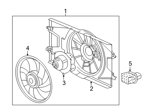 2007 Chevy Cobalt Cooling System, Radiator, Water Pump, Cooling Fan Diagram 6 - Thumbnail