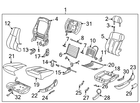 2003 Saturn LW300 Heated Seats Diagram
