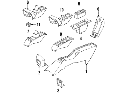1991 Pontiac Grand Prix Latch Diagram for 12501990
