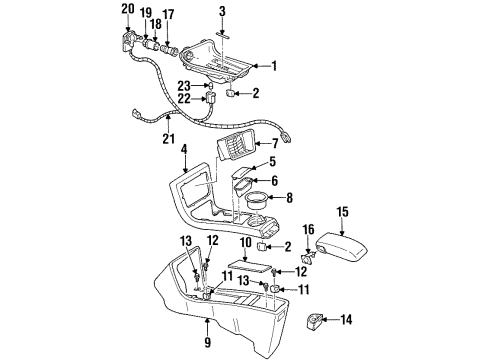 1995 Chevy Monte Carlo Console Diagram