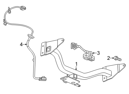2012 Chevy Captiva Sport Trailer Hitch Components Diagram