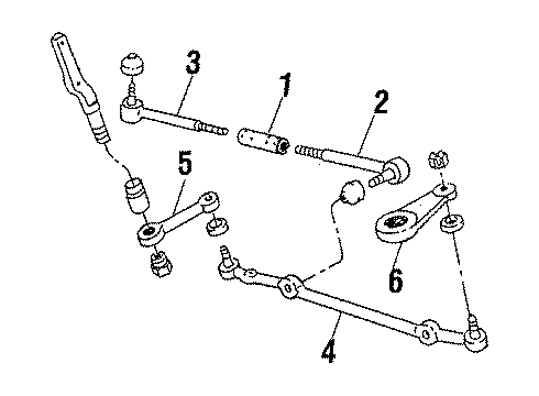 1984 Pontiac Bonneville Power Steering System & Steering Column Diagram 3 - Thumbnail