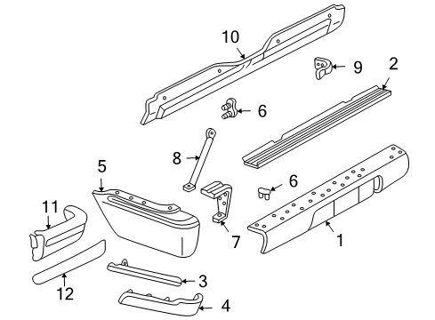 1997 GMC Jimmy Support Diagram for 15685090