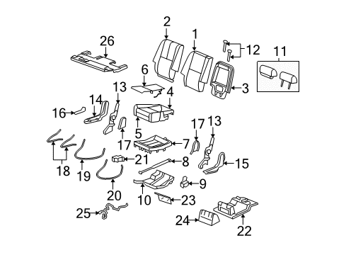 2012 GMC Yukon XL 2500 Heated Seats Diagram 6 - Thumbnail