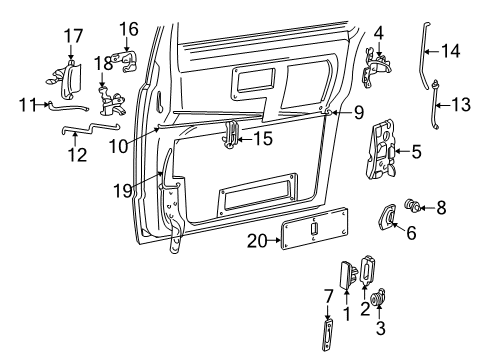 1992 Chevy Astro Side Door Diagram