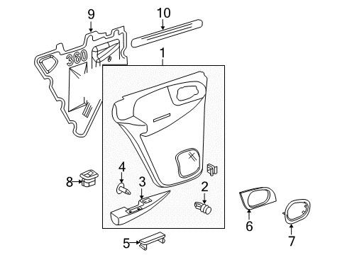 Bolt, Floor Console Diagram for 11516715