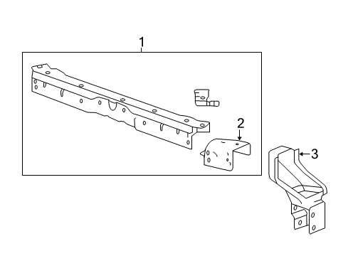 2014 Chevy Malibu Radiator Support Diagram