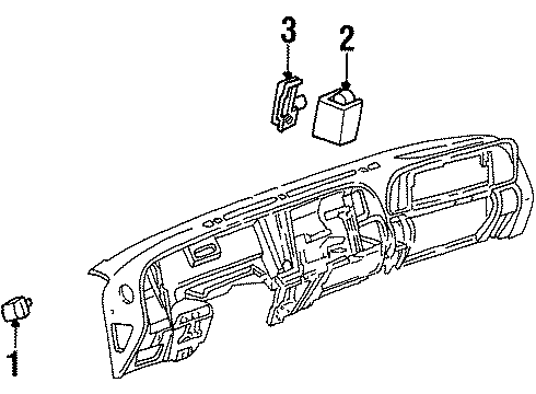 1997 GMC C2500 Suburban Daytime Running Lamps Diagram
