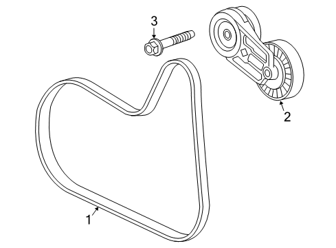 2016 GMC Terrain Belts & Pulleys Diagram