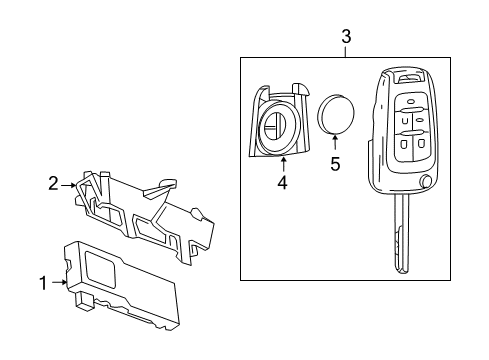2015 Buick Regal Keyless Entry Components Diagram