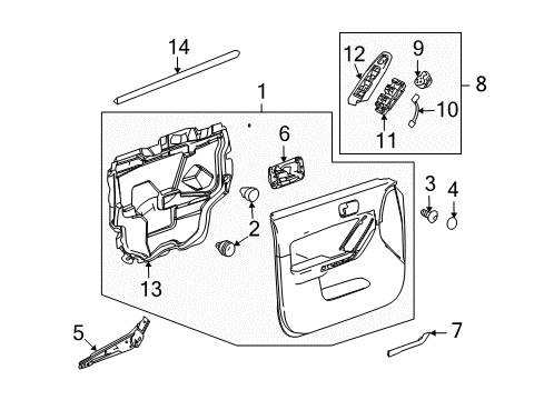 2009 Hummer H3T Mirrors Diagram