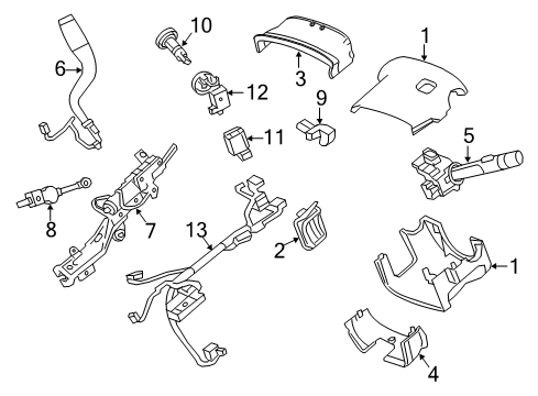 2016 GMC Sierra 2500 HD Ignition Lock Diagram
