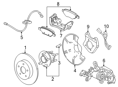 2015 Buick Verano Brake Components Diagram
