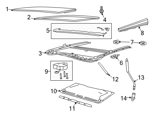 2014 Chevy SS Sunroof Diagram
