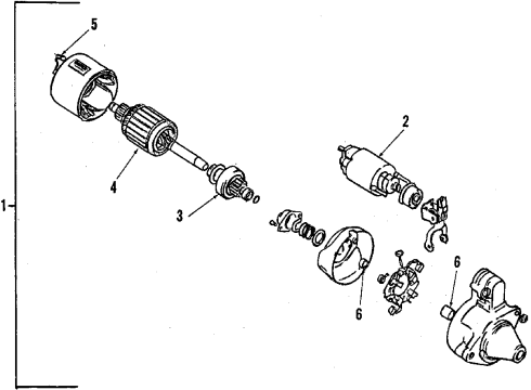 1998 Chevy Metro Starter Solenoid Diagram for 96067821