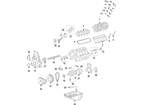 2021 Chevy Tahoe Engine Parts & Mounts, Timing, Lubrication System Diagram 5 - Thumbnail