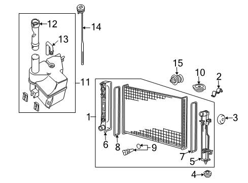 2005 Pontiac GTO Reservoir Cap Diagram for 92187036