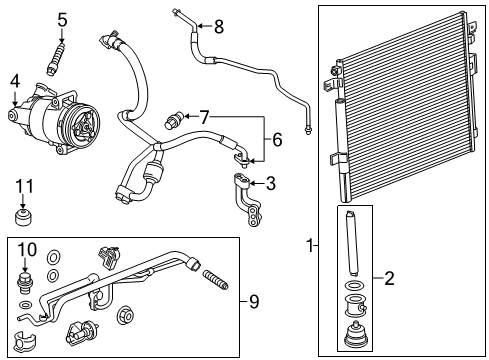 2016 GMC Canyon Compressor Assembly Diagram for 84786600
