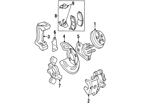 1997 Cadillac DeVille Rear Brakes Diagram
