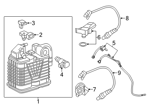 2018 Buick Regal Sportback Emission Components Diagram