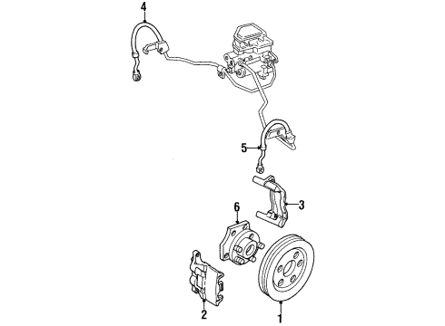 1990 Pontiac Grand Prix Front Brakes Diagram