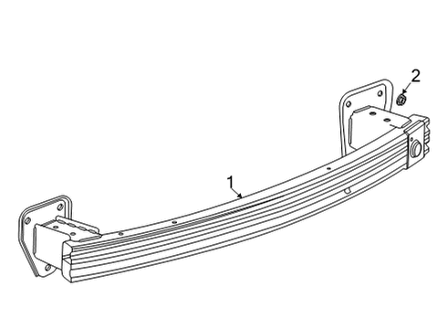 2022 Buick Encore GX Bumper & Components - Rear Diagram 3 - Thumbnail
