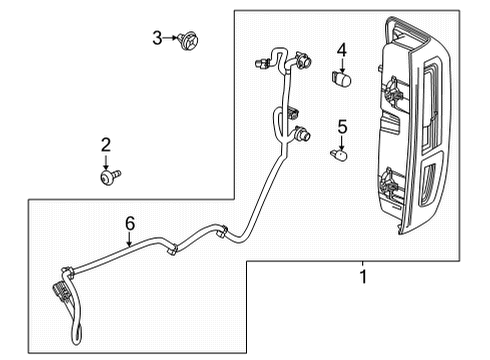 2024 GMC Sierra 3500 HD Tail Lamps Diagram