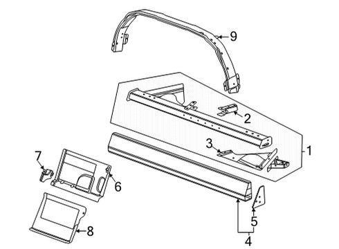 2020 Chevy Corvette Rear Body Diagram 3 - Thumbnail