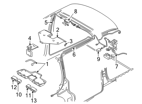 2000 Pontiac Montana Overhead Console Diagram 3 - Thumbnail