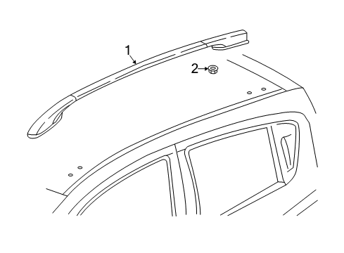 2022 Chevy Spark Luggage Carrier Diagram