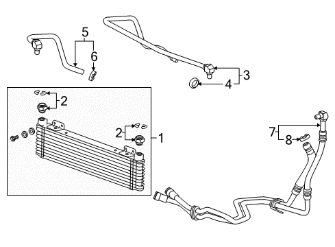 2013 Cadillac ATS Oil Cooler Diagram