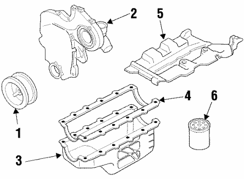 1993 Chevy Beretta Baffle Diagram for 22536409