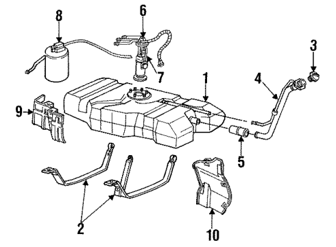 1994 Buick Roadmaster Fuel Supply Diagram
