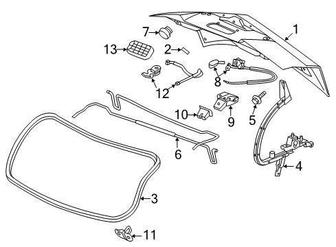 2015 Cadillac CTS Trunk, Electrical Diagram 3 - Thumbnail