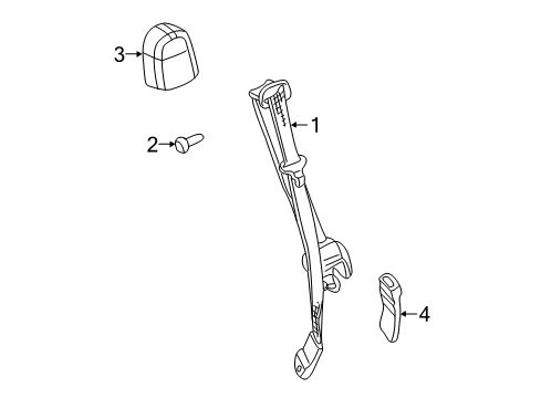 2002 GMC Yukon Front Seat Belts Diagram