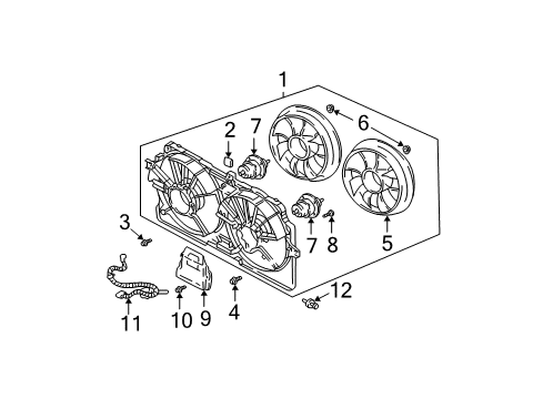 2003 Chevy Monte Carlo Cooling System, Radiator, Water Pump, Cooling Fan Diagram