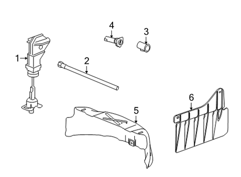 2023 Cadillac Escalade ESV Spare Tire Carrier Diagram
