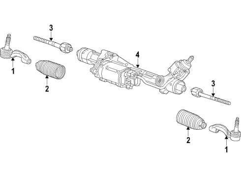 2018 Cadillac CT6 Steering Column & Wheel, Steering Gear & Linkage Diagram 4 - Thumbnail