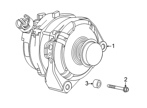 2020 GMC Sierra 2500 HD Alternator Diagram for 13552633