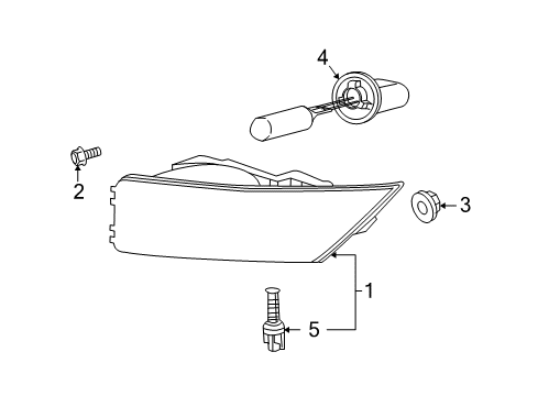 2006 Saturn Ion Front Lamps - Fog Lamps Diagram
