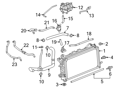 2016 GMC Sierra 1500 Radiator Diagram for 84164908
