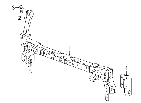 2016 Chevy Cruze Radiator Support Diagram