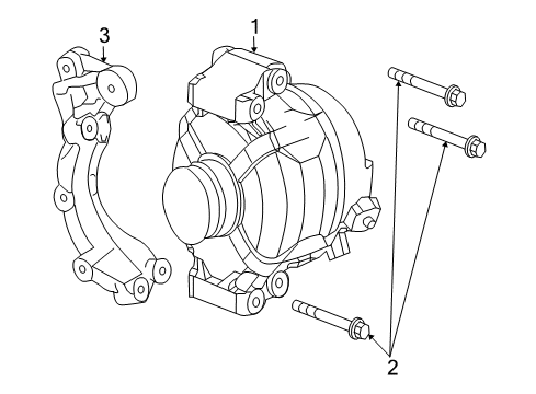 2005 Chevy Cobalt Alternator Diagram for 84009368